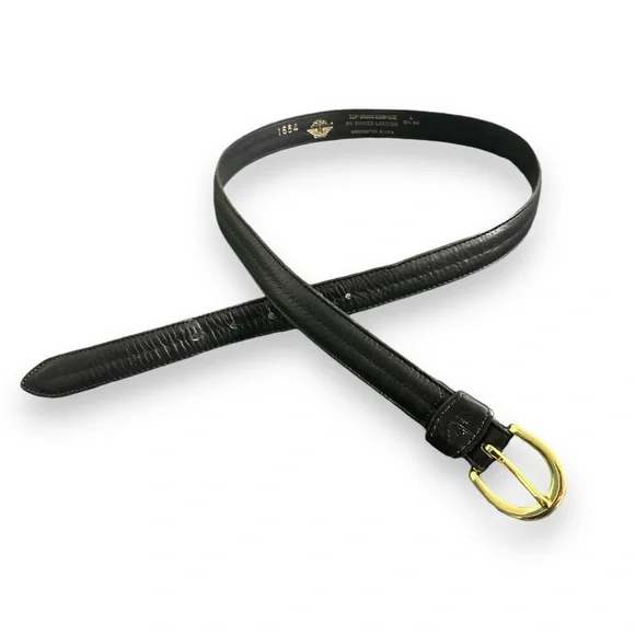 DOCKERS Black Leather Everyday Belt - Picture 6 of 6